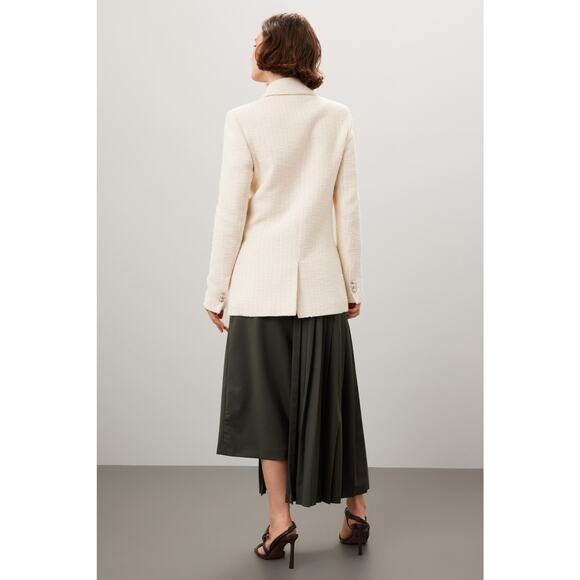 MAJE Off-White Tweed Creamy Oversized Vileno Blazer size 38 Flawed - Picture 16 of 16